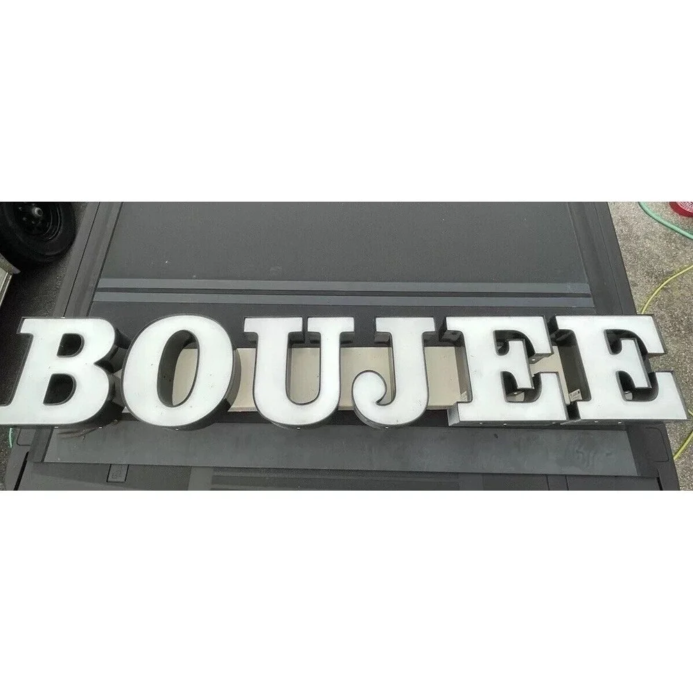 BOUJEE Channel Box LED LIGHTED SIGN Commercial 5' Length  X 10
